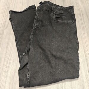 The Perfect Jean NYC Men Jeans 40X28 Black Slim Thick Straight Stretch Denim
